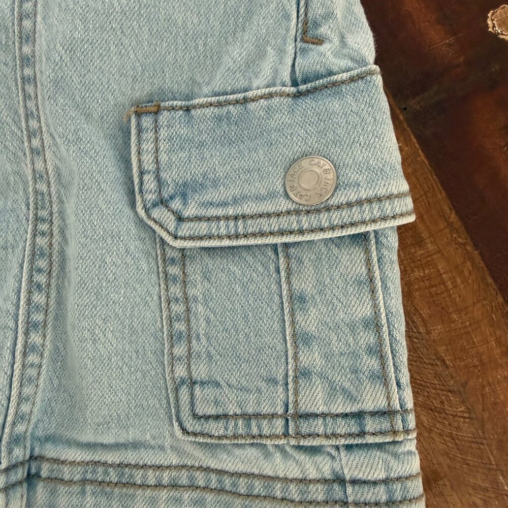 Cat & Jack Girls Denim Mini Skirt Size 8 - Picture 3 of 9